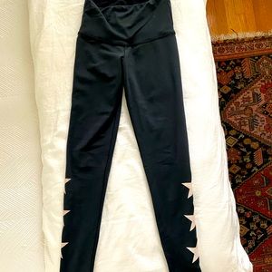 Strut this black with 3 star leggings